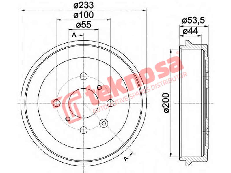 BRAKE DISC - TBD5486-K (OPTIMA)