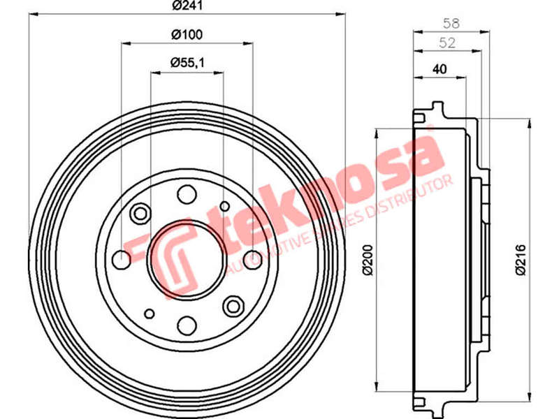 BRAKE DISC - TBD5493-K (OPTIMA)