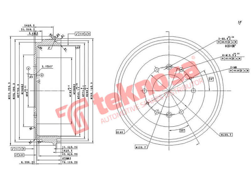 BRAKE DISC - TBD5720-K (OPTIMA)