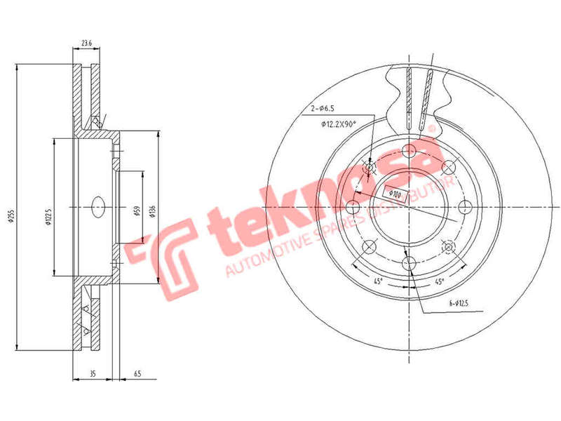 BRAKE DISC - TBD7031-D (OPTIMA)