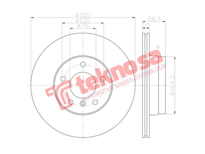 BRAKE DISC - TBD7057-D (OPTIMA)