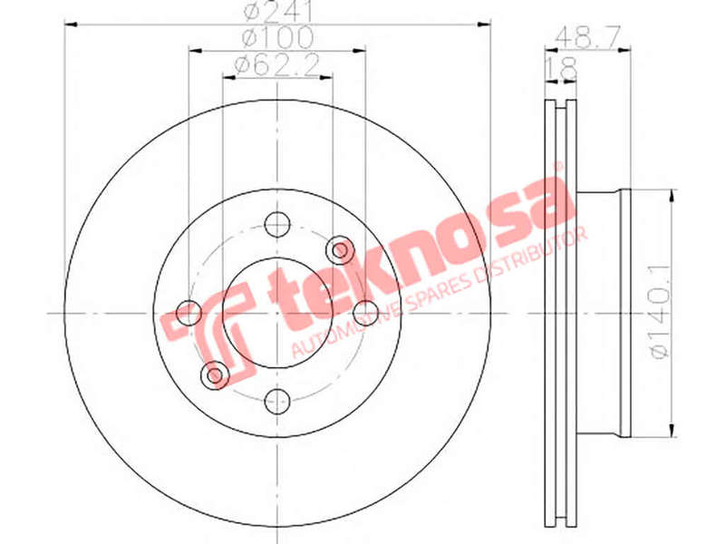 BRAKE DISC - TBD7065-D (OPTIMA)