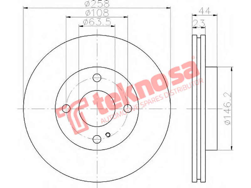BRAKE DISC - TBD7083-D (OPTIMA)