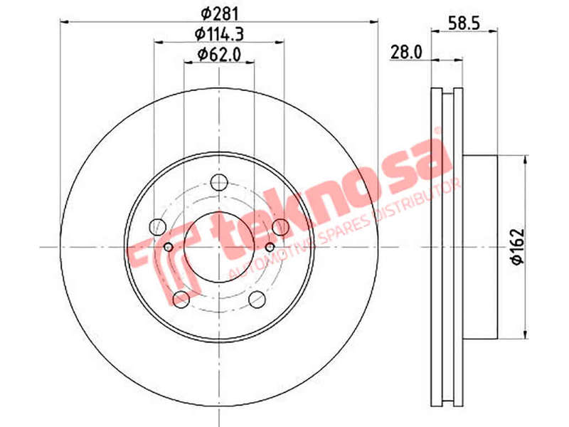 BRAKE DISC - TBD7088-D (OPTIMA)