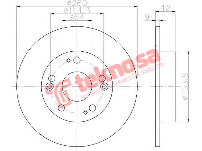 BRAKE DISC - TBD7099-D (OPTIMA)