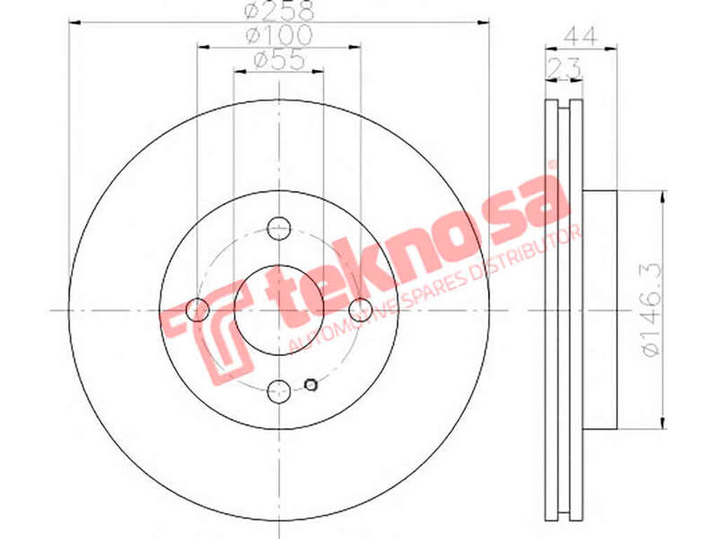 BRAKE DISC - TBD7107-D (OPTIMA)