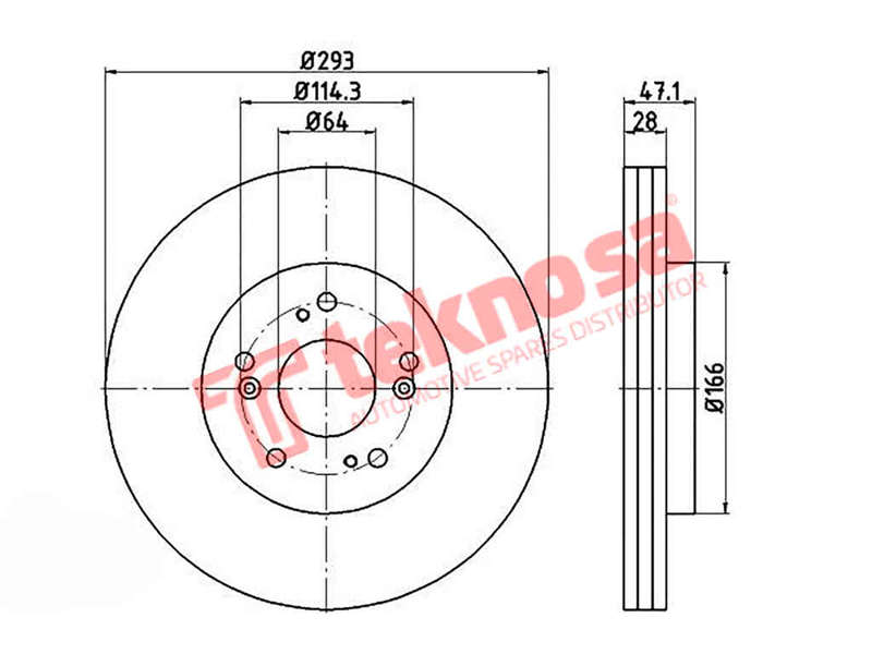 BRAKE DISC - TBD7126-D (OPTIMA)