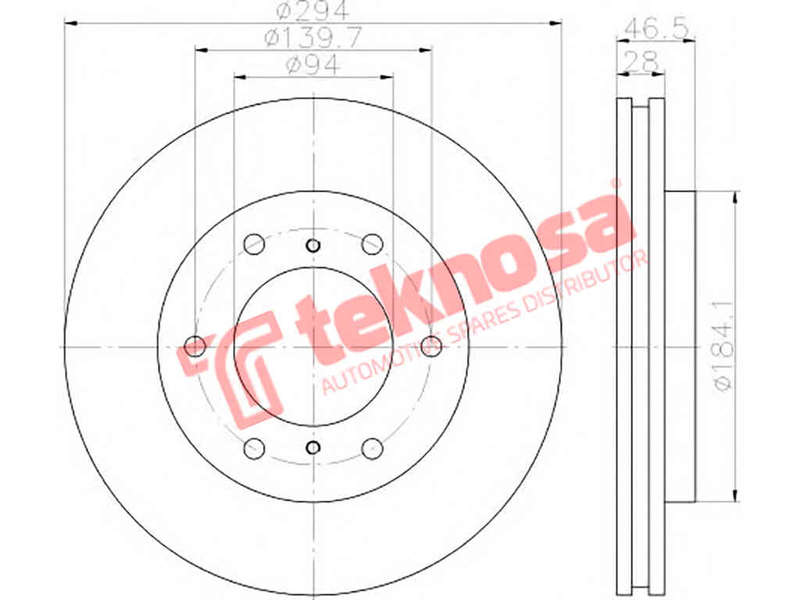 BRAKE DISC - TBD7164-D (OPTIMA)