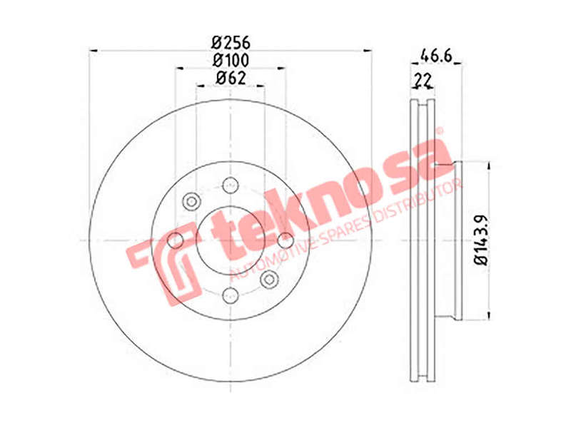 BRAKE DISC - TBD7187-D (OPTIMA)