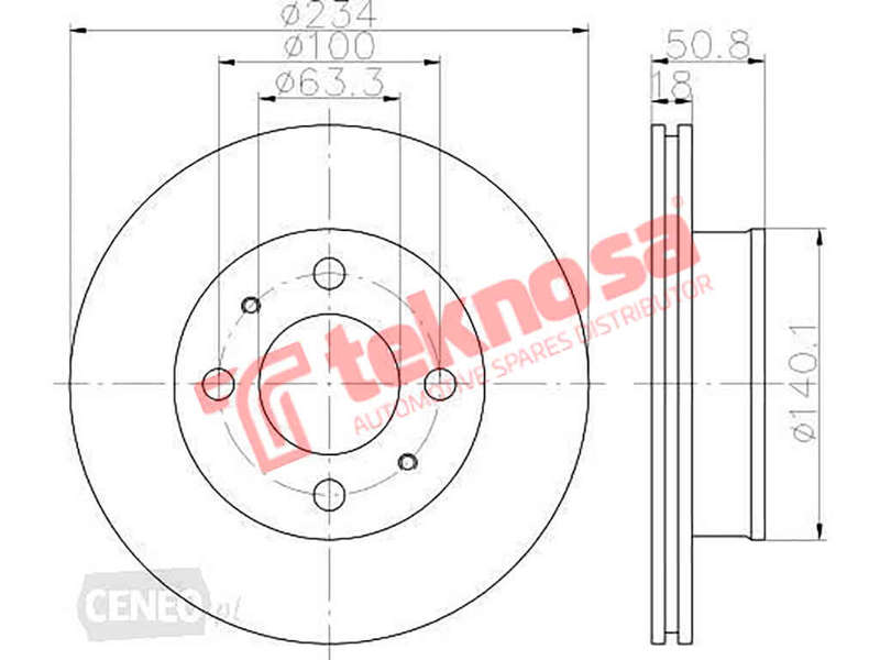 BRAKE DISC - TBD7200-D (OPTIMA)