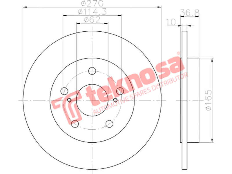 BRAKE DISC - TBD7202-D (OPTIMA)