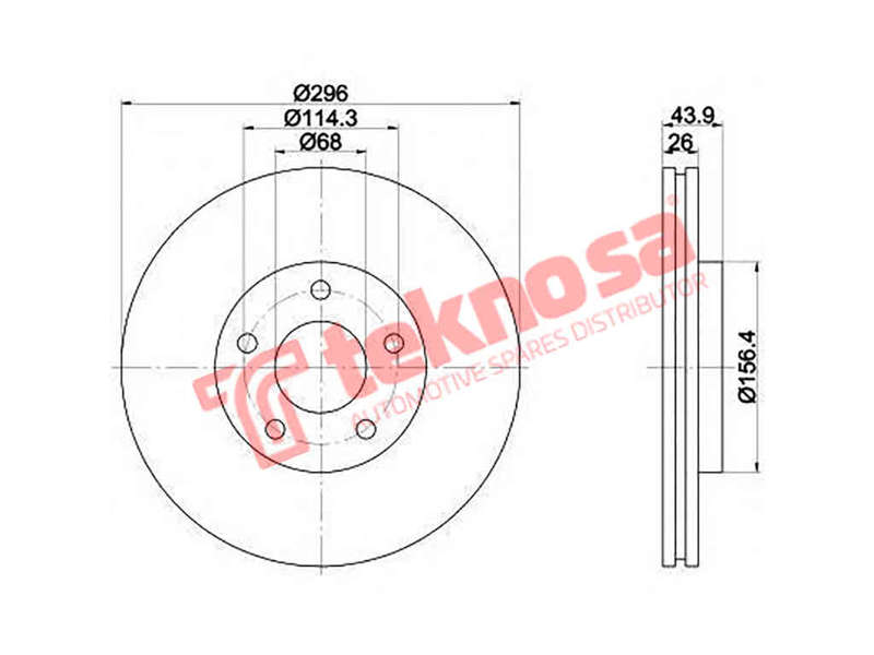 BRAKE DISC - TBD7217-D (OPTIMA)