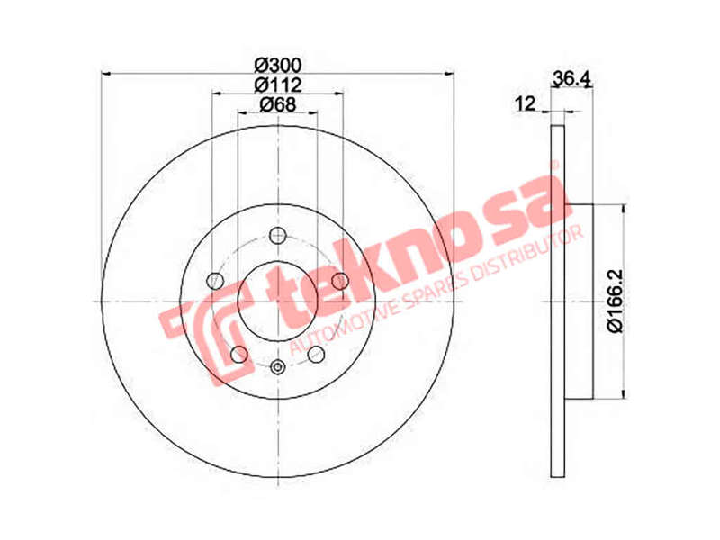 BRAKE DISC - TBD7220-D (OPTIMA)