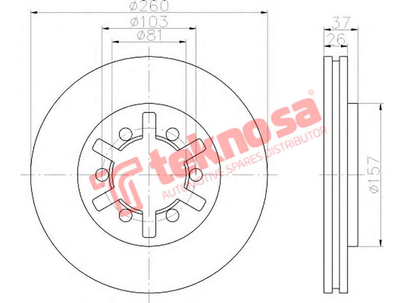 BRAKE DISC - TBD7223-D (OPTIMA)
