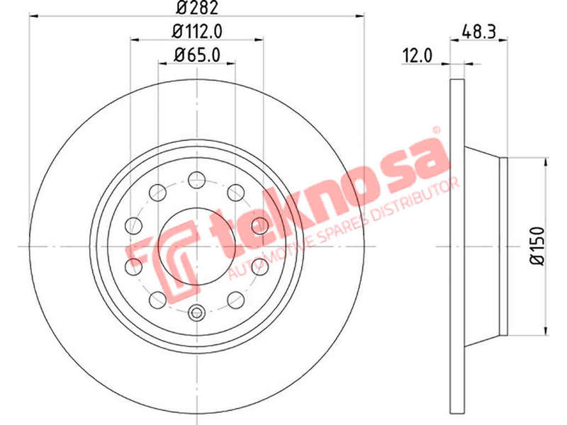BRAKE DISC - TBD7225-D (OPTIMA)