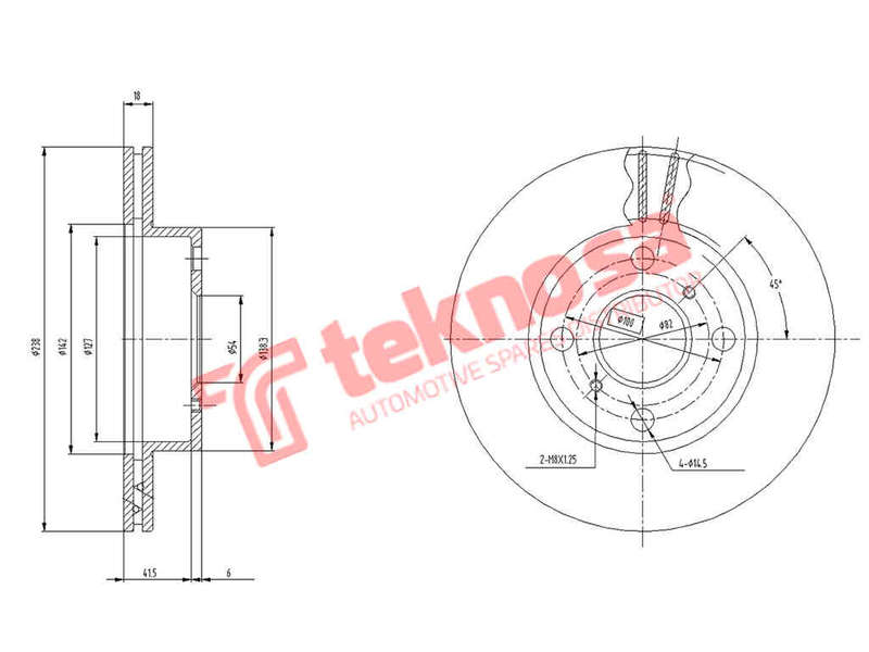 BRAKE DISC - TBD7246-D (OPTIMA)