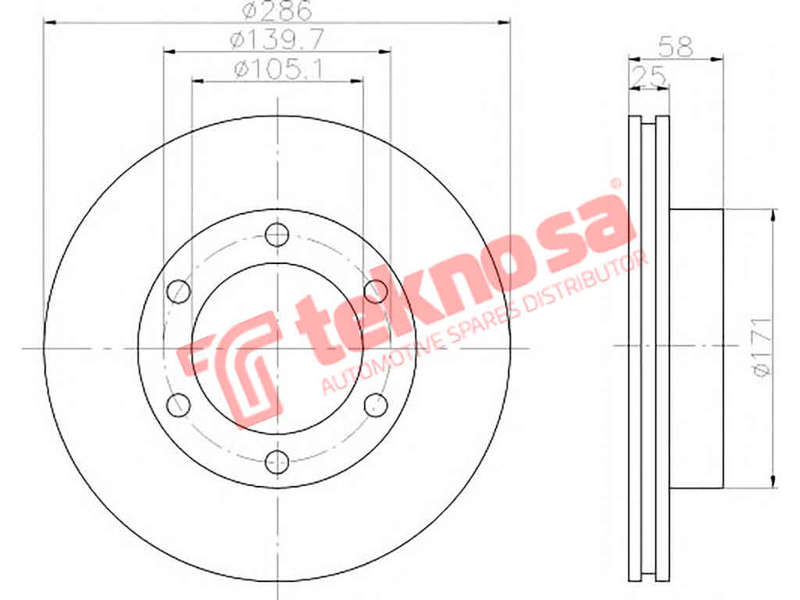 BRAKE DISC - TBD7272-D (OPTIMA)