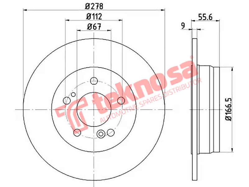 BRAKE DISC - TBD7317-D (OPTIMA)