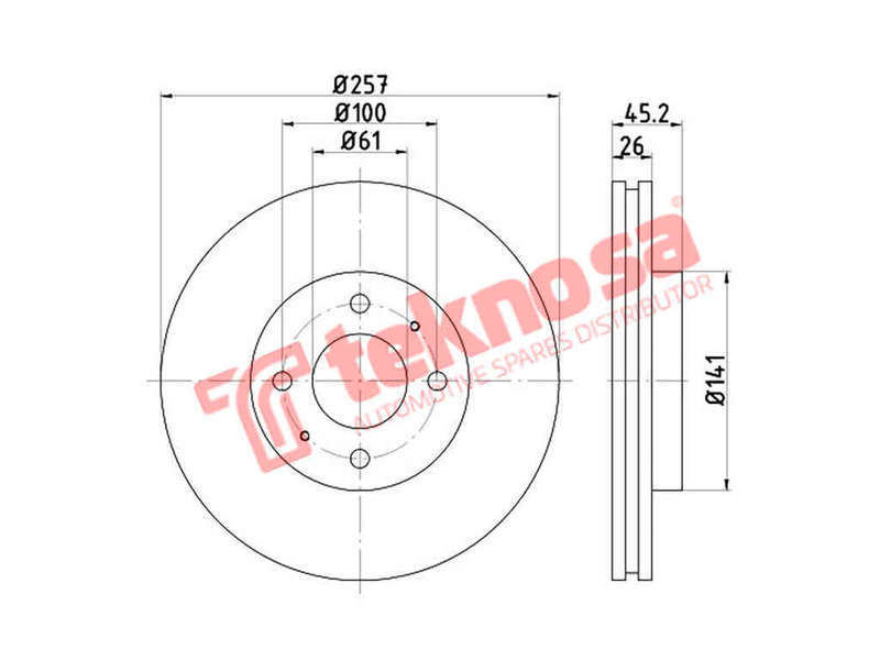 BRAKE DISC - TBD7375-D (OPTIMA)
