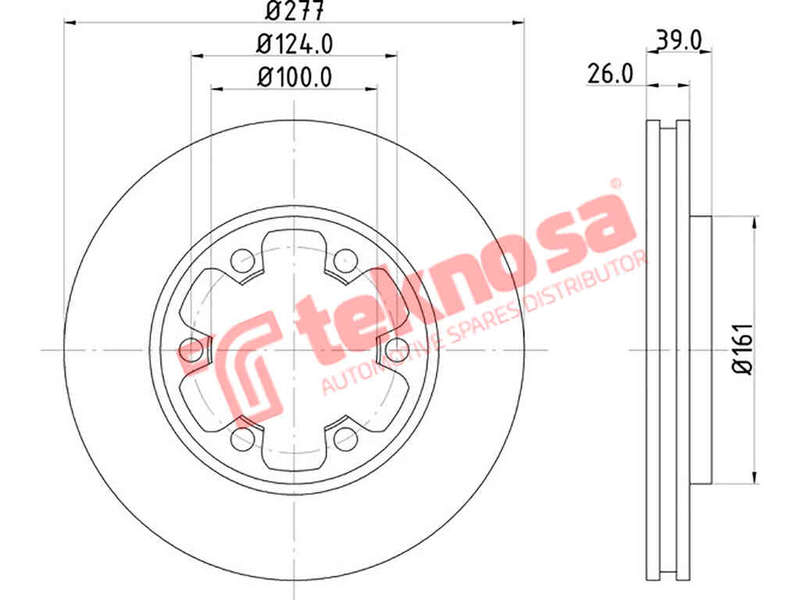 BRAKE DISC - TBD7383-D (OPTIMA)