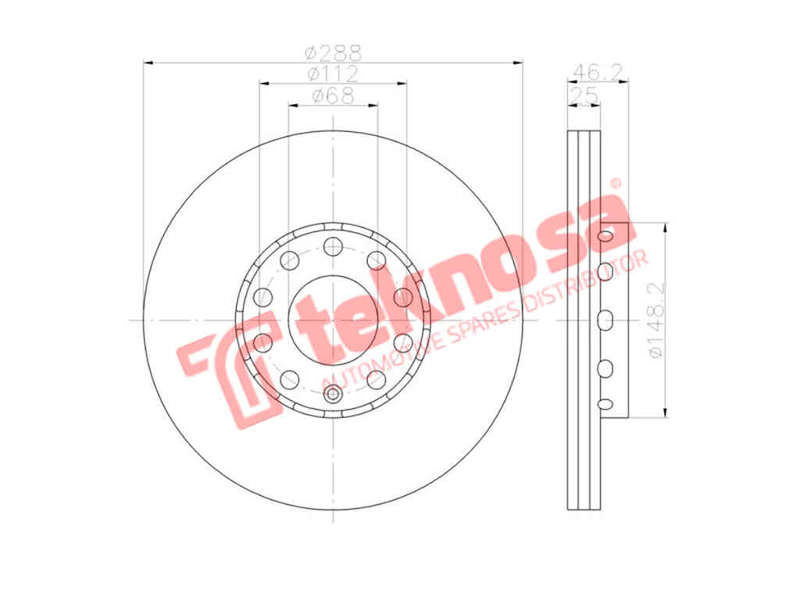 BRAKE DISC - TBD7385-D (OPTIMA)