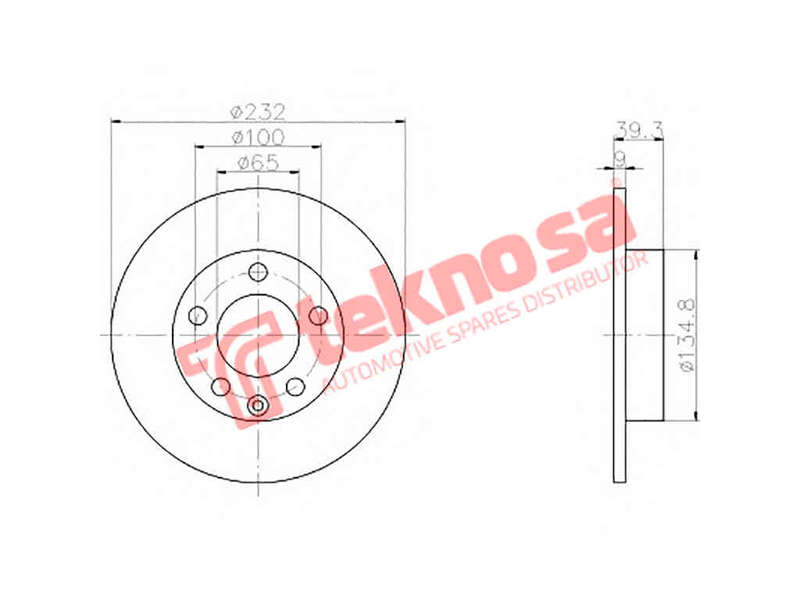 BRAKE DISC - TBD7399-D (OPTIMA)