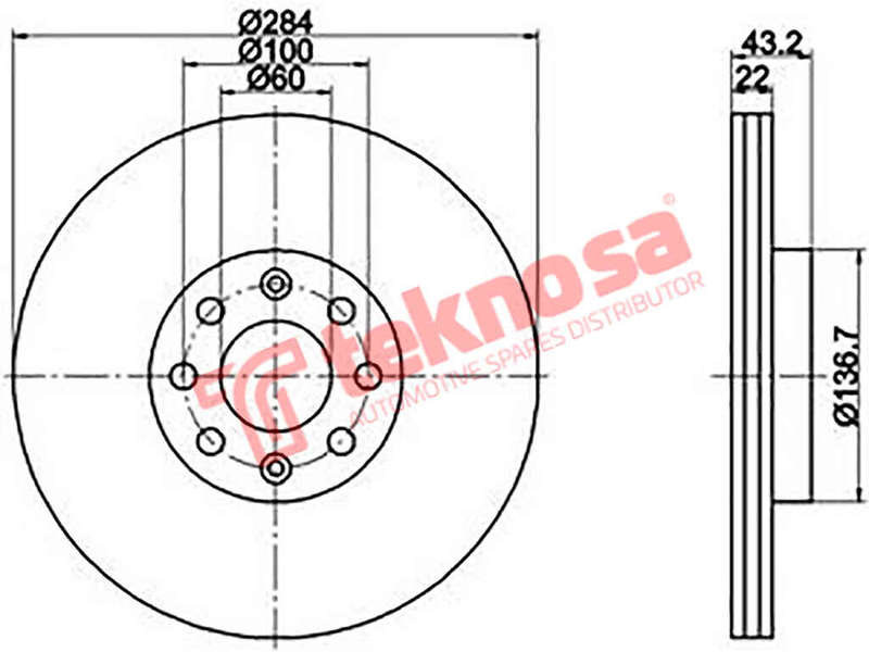 BRAKE DISC - TBD7417-D (OPTIMA)