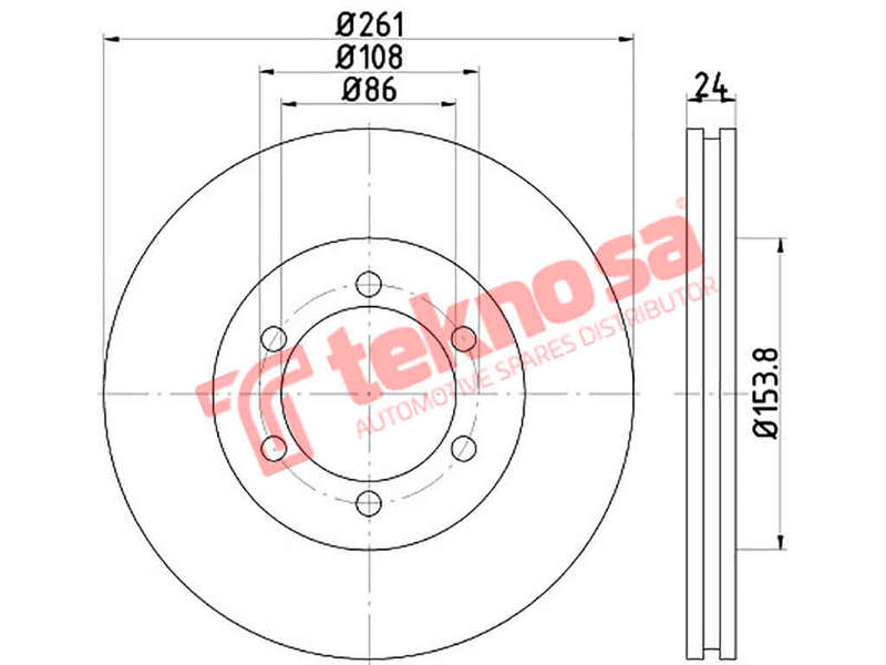 BRAKE DISC - TBD7424-D (OPTIMA)