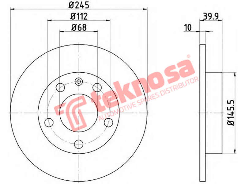 BRAKE DISC - TBD7431-D (OPTIMA)
