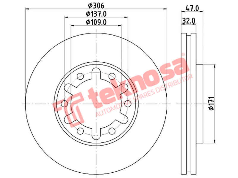BRAKE DISC - TBD7454-D (OPTIMA)