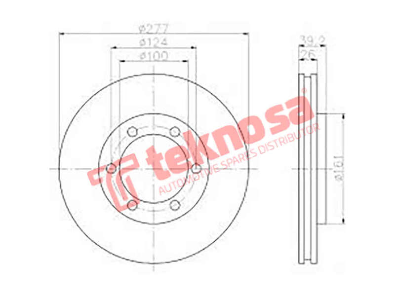 BRAKE DISC - TBD7455-D (OPTIMA)