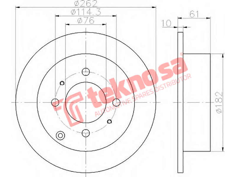 BRAKE DISC - TBD7474-D (OPTIMA)