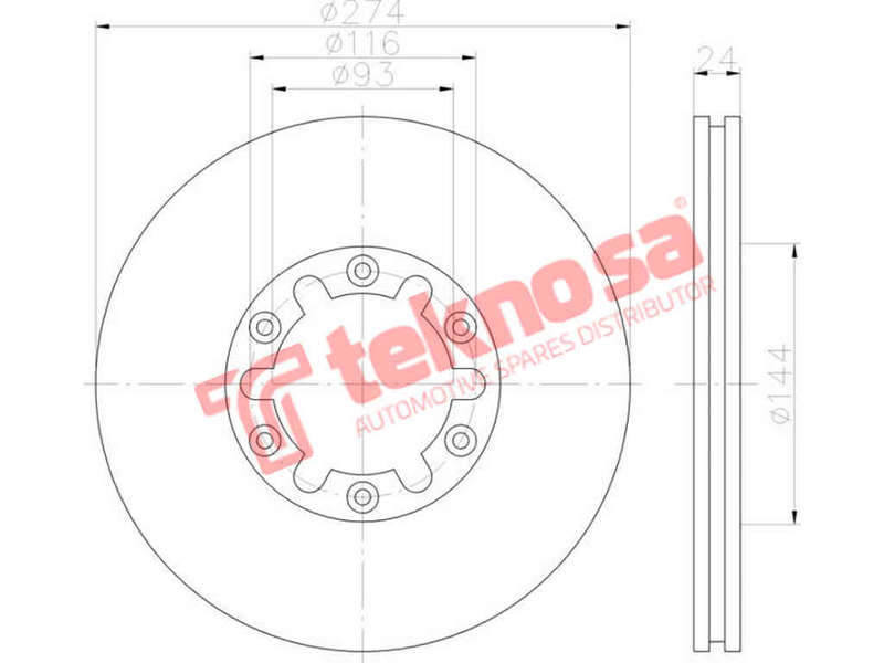 BRAKE DISC - TBD7476-D (OPTIMA)