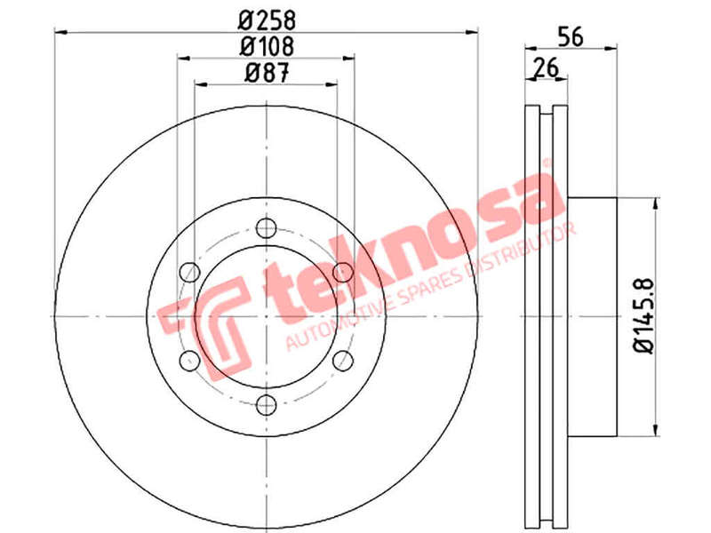 BRAKE DISC - TBD7508-D (OPTIMA)