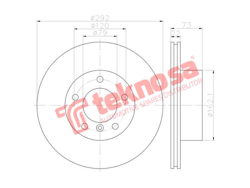 BRAKE DISC - TBD7535-D (OPTIMA)
