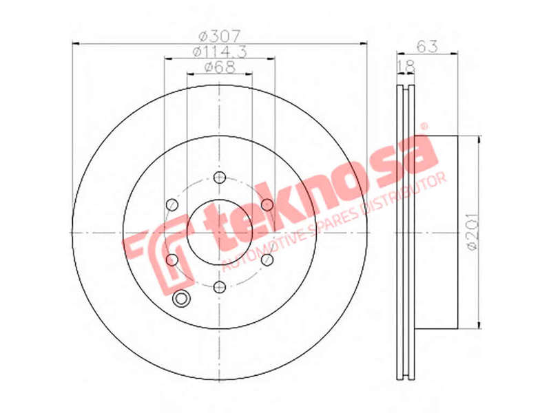 BRAKE DISC - TBD7540-D (OPTIMA)