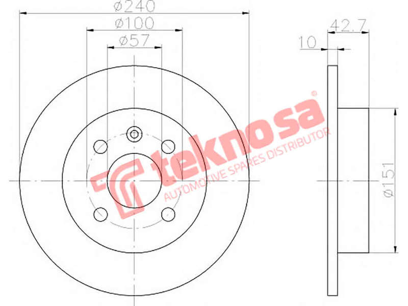 BRAKE DISC - TBD7563-D (OPTIMA)