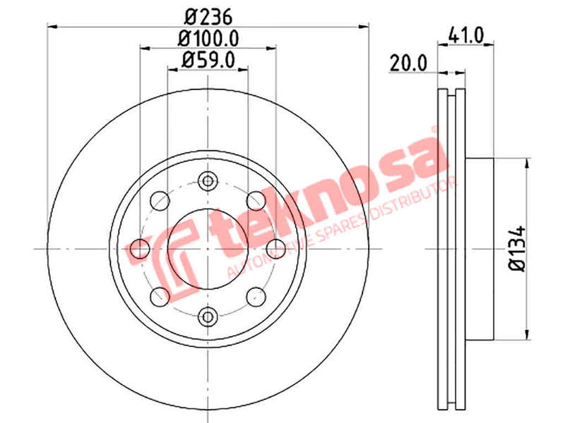 BRAKE DISC - TBD7575-D (OPTIMA)