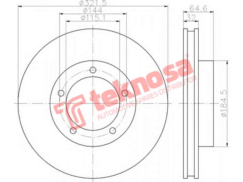 BRAKE DISC - TBD7580-D (OPTIMA)