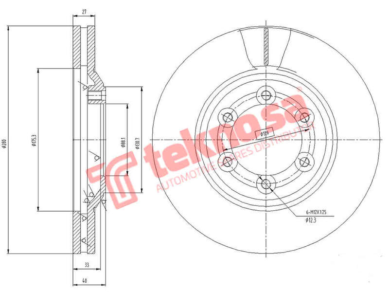 BRAKE DISC - TBD7588-D (OPTIMA)