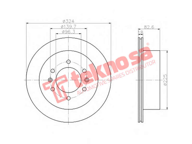BRAKE DISC - TBD7589-D (OPTIMA)