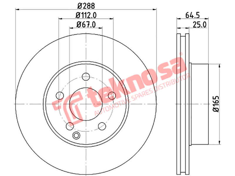 BRAKE DISC - TBD7630-D (OPTIMA)