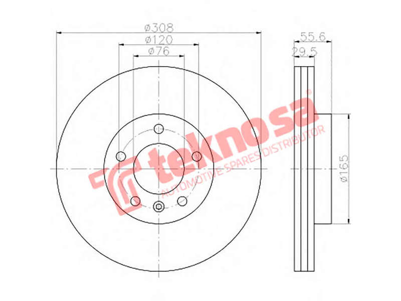 BRAKE DISC - TBD7645-D (OPTIMA)