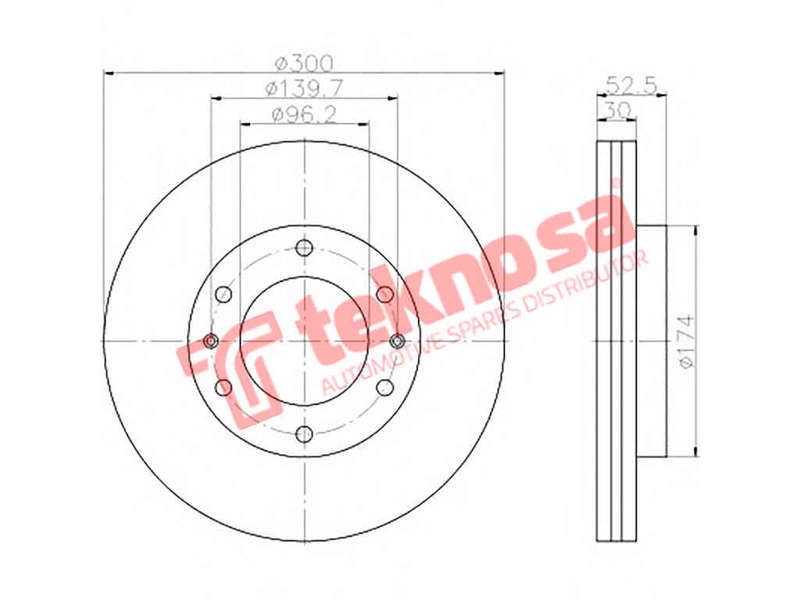 BRAKE DISC - TBD7652-D (OPTIMA)