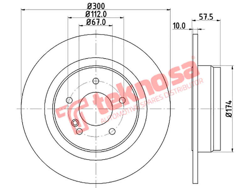 BRAKE DISC - TBD7662-D (OPTIMA)