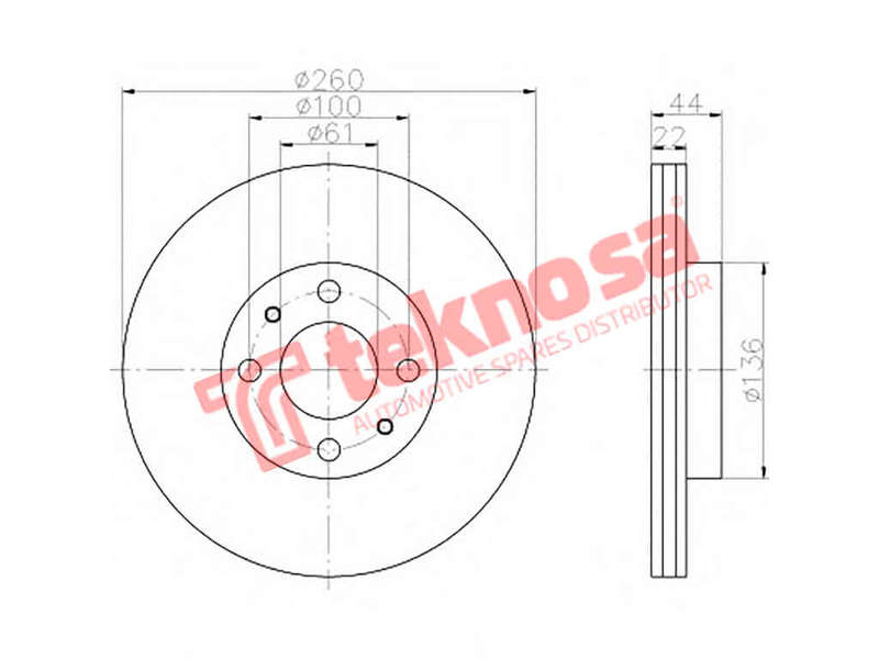BRAKE DISC - TBD7676-D (OPTIMA)