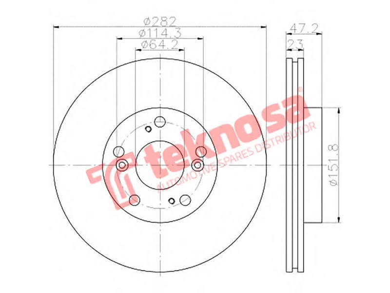 BRAKE DISC - TBD7677-D (OPTIMA)