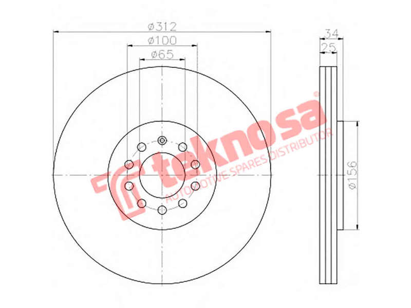 BRAKE DISC - TBD7684-D (OPTIMA)