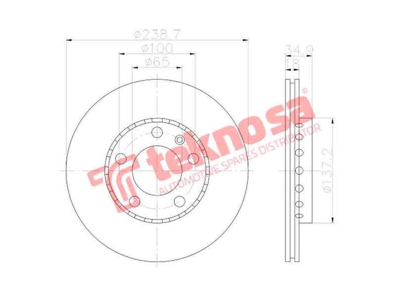 BRAKE DISC - TBD7693-D (OPTIMA)