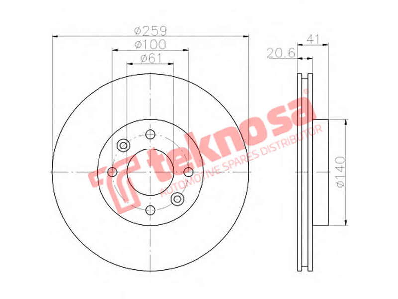 BRAKE DISC - TBD7715-D (OPTIMA)